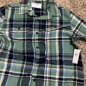 Boys green flannel